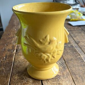 Yellow 1940’s Vintage McCoy Ceramic Vase